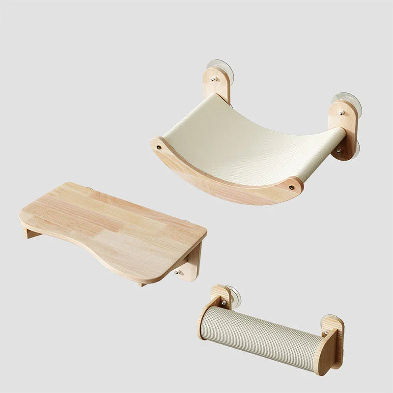 Catvera Wood Suction Cup Wall Shelves - Image 14|||PROMPT|||Original clean product image