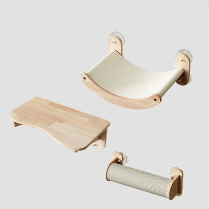Catvera Wood Suction Cup Wall Shelves - Image 14|||PROMPT|||Original clean product image