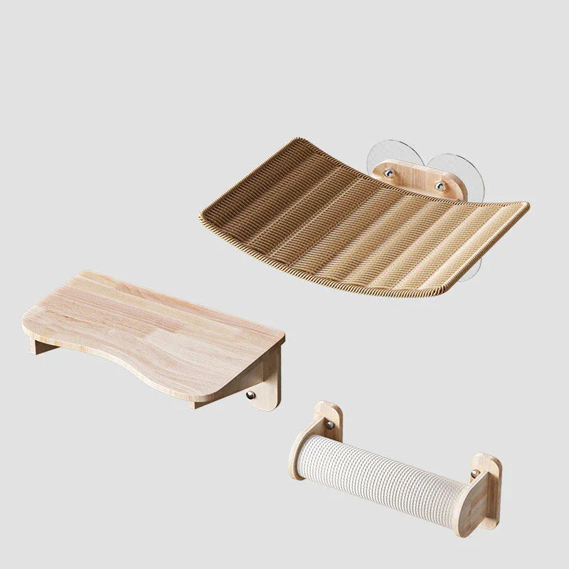 Catvera Wood Suction Cup Wall Shelves - Image 18|||PROMPT|||Original clean product image