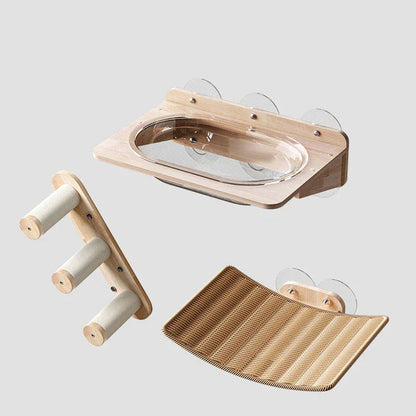 Catvera Wood Suction Cup Wall Shelves - Image 19|||PROMPT|||Original clean product image
