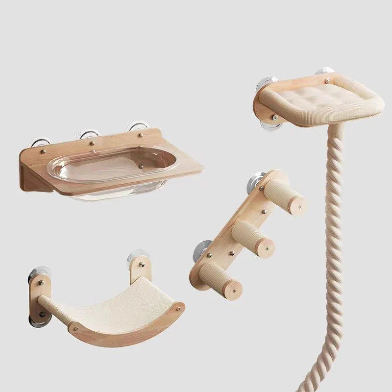 Catvera Wood Suction Cup Wall Shelves - Image 21|||PROMPT|||Original clean product image