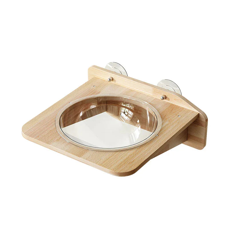 Catvera Wood Suction Cup Wall Shelves - Image 3|||PROMPT|||Original clean product image