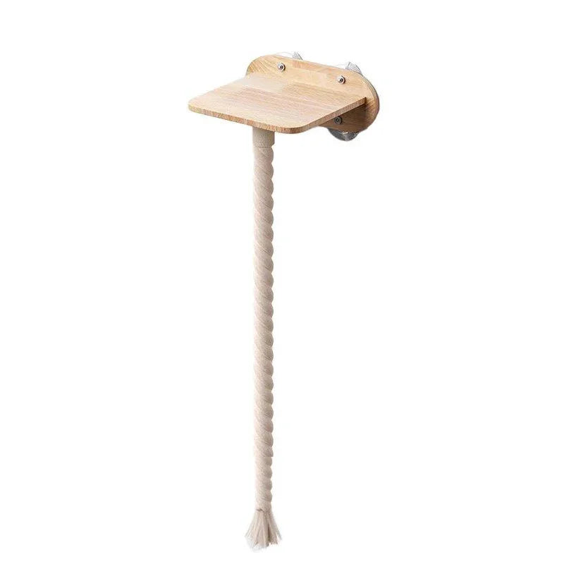 Catvera Wood Suction Cup Wall Shelves - Image 6|||PROMPT|||Original clean product image