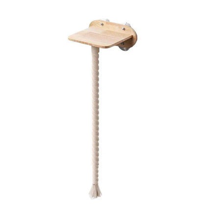 Catvera Wood Suction Cup Wall Shelves - Image 6|||PROMPT|||Original clean product image