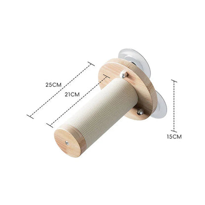 Catvera Wood Suction Cup Wall Shelves - Image 8|||PROMPT|||Original clean product image