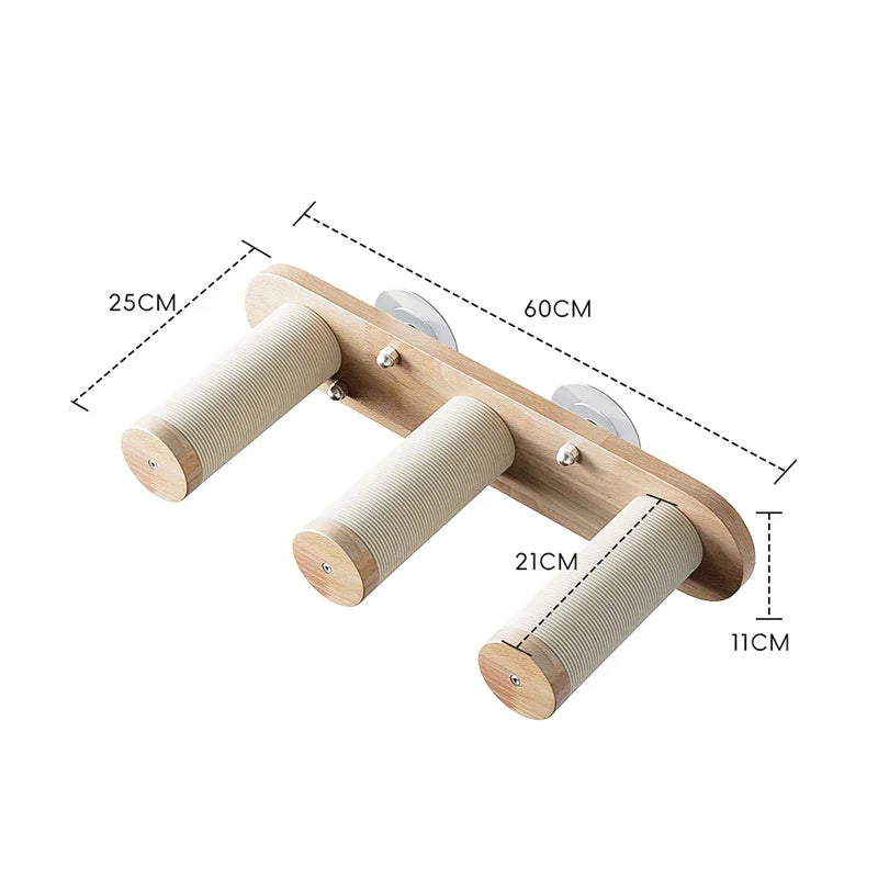Catvera Wood Suction Cup Wall Shelves - Image 9|||PROMPT|||Original clean product image