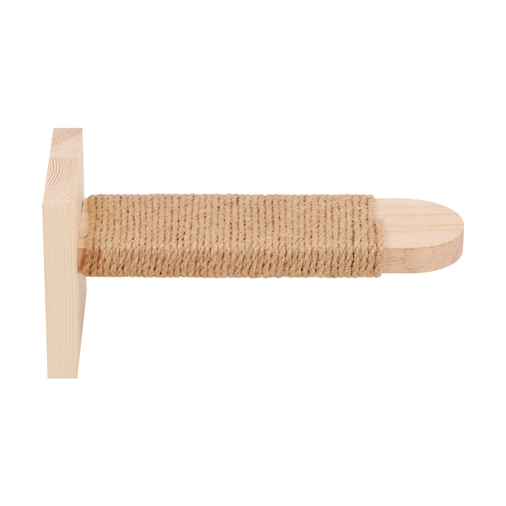 Catvera Wood Wall Cat Steps - Image 4|||PROMPT|||Original clean product image