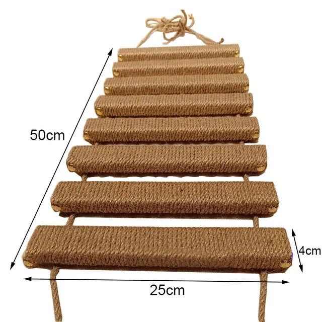 Catvera Wooden Cat Wall Climbing Ladder - Image 7|||PROMPT|||Original clean product image