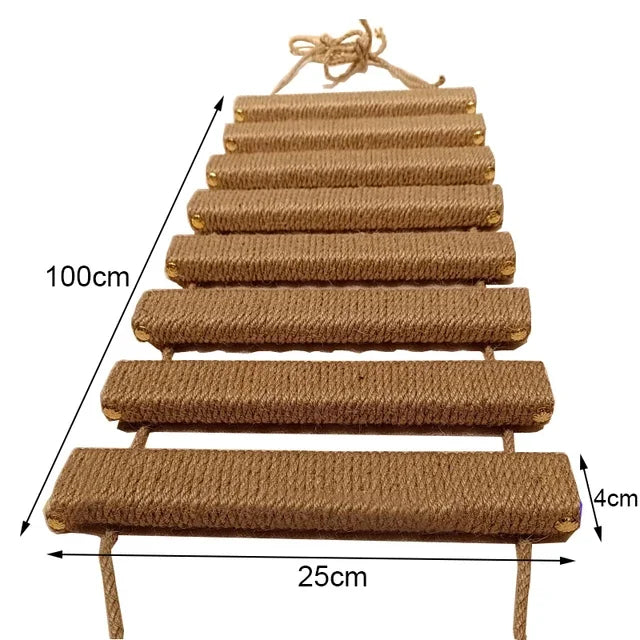 Catvera Wooden Cat Wall Climbing Ladder - Image 8|||PROMPT|||Original clean product image