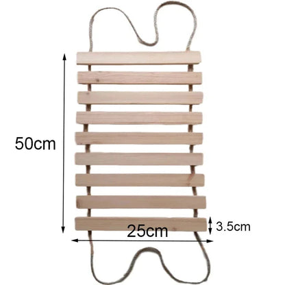 Catvera Wooden Cat Wall Climbing Ladder - Image 9|||PROMPT|||Original clean product image