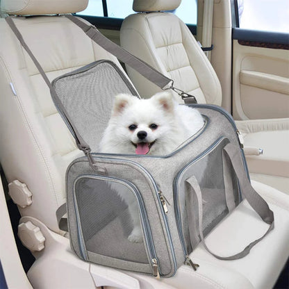 Collapsible Travel Pet Carrier Bag - Image 3|||PROMPT|||Original clean product image