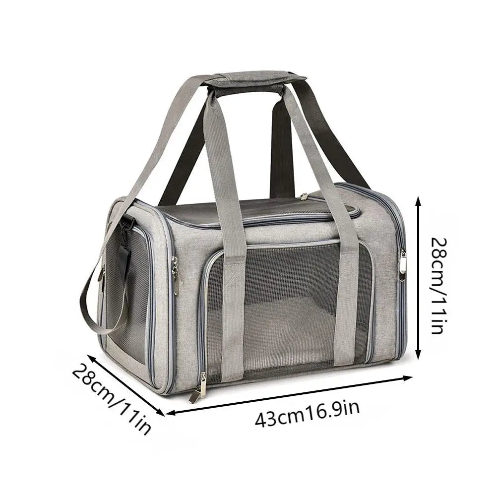 Collapsible Travel Pet Carrier Bag - Image 4|||PROMPT|||Original clean product image