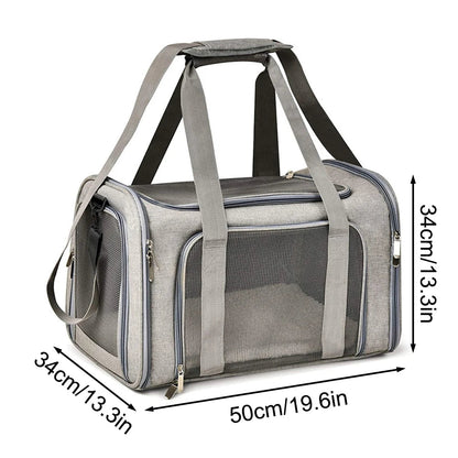 Collapsible Travel Pet Carrier Bag - Image 5|||PROMPT|||Original clean product image