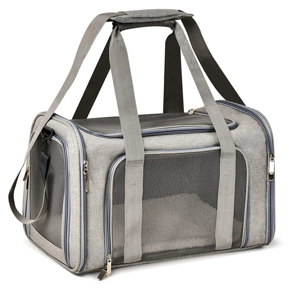 Collapsible Travel Pet Carrier Bag - Image 7|||PROMPT|||Original clean product image