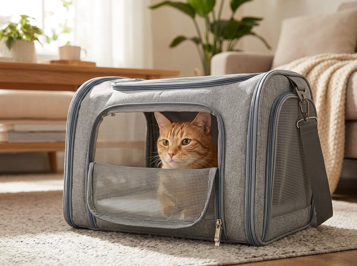 Collapsible Travel Pet Carrier Bag - Your Pet Travels in Complete Comfort