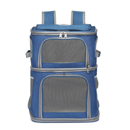 Double Layer Foldable Pet Travel Backpack - Image 7|||PROMPT|||Original clean product image