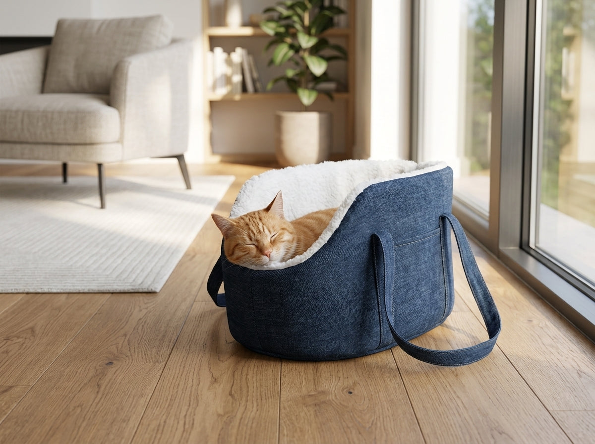 Dual-Use Plush Carrier and Bed - Transform Travel Anxiety Into Cozy Adventures