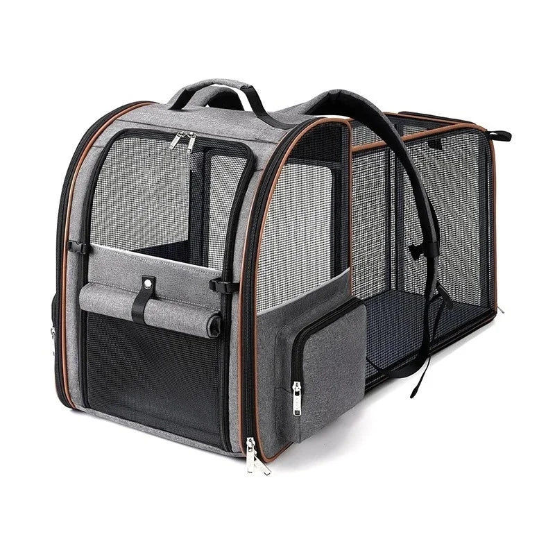 Expandable Airline Travel Pet Carrier Backpack - Image 2|||PROMPT|||Original clean product image