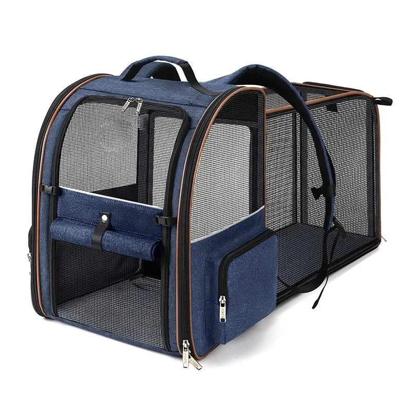 Expandable Airline Travel Pet Carrier Backpack - Image 4|||PROMPT|||Original clean product image