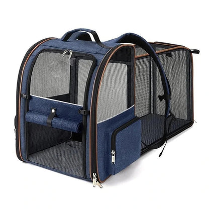 Expandable Airline Travel Pet Carrier Backpack - Image 4|||PROMPT|||Original clean product image