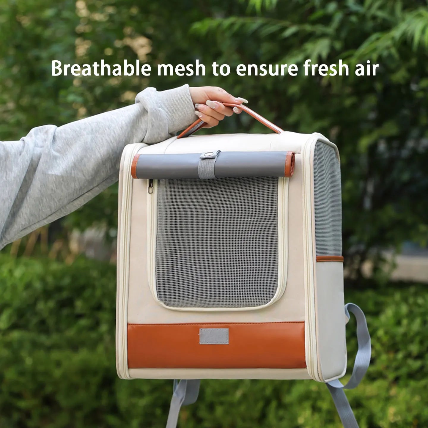 Expandable Breathable Pet Travel Backpack Carrier - Image 2|||PROMPT|||Original clean product image