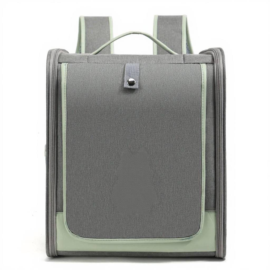Expandable Breathable Pet Travel Backpack Carrier - Image 8|||PROMPT|||Cleaned image. Original analysis: found 1 brand name logo printed on the cat character's chest area
