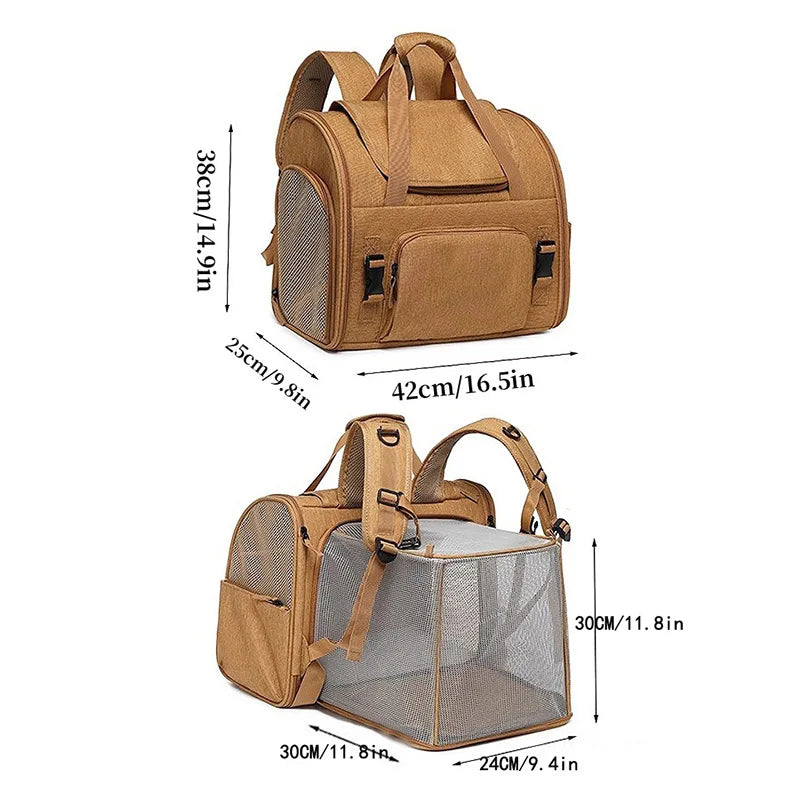 Expandable Pet Travel Backpack Carrier - Image 2|||PROMPT|||Original clean product image
