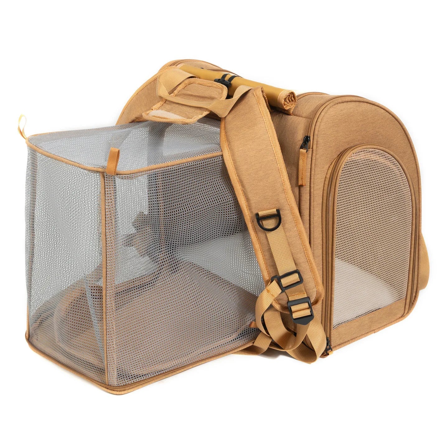 Expandable Pet Travel Backpack Carrier - Image 7|||PROMPT|||Original clean product image