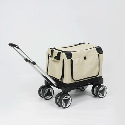 Expandable Rolling Pet Stroller with Wheels - Image 8|||PROMPT|||Original clean product image