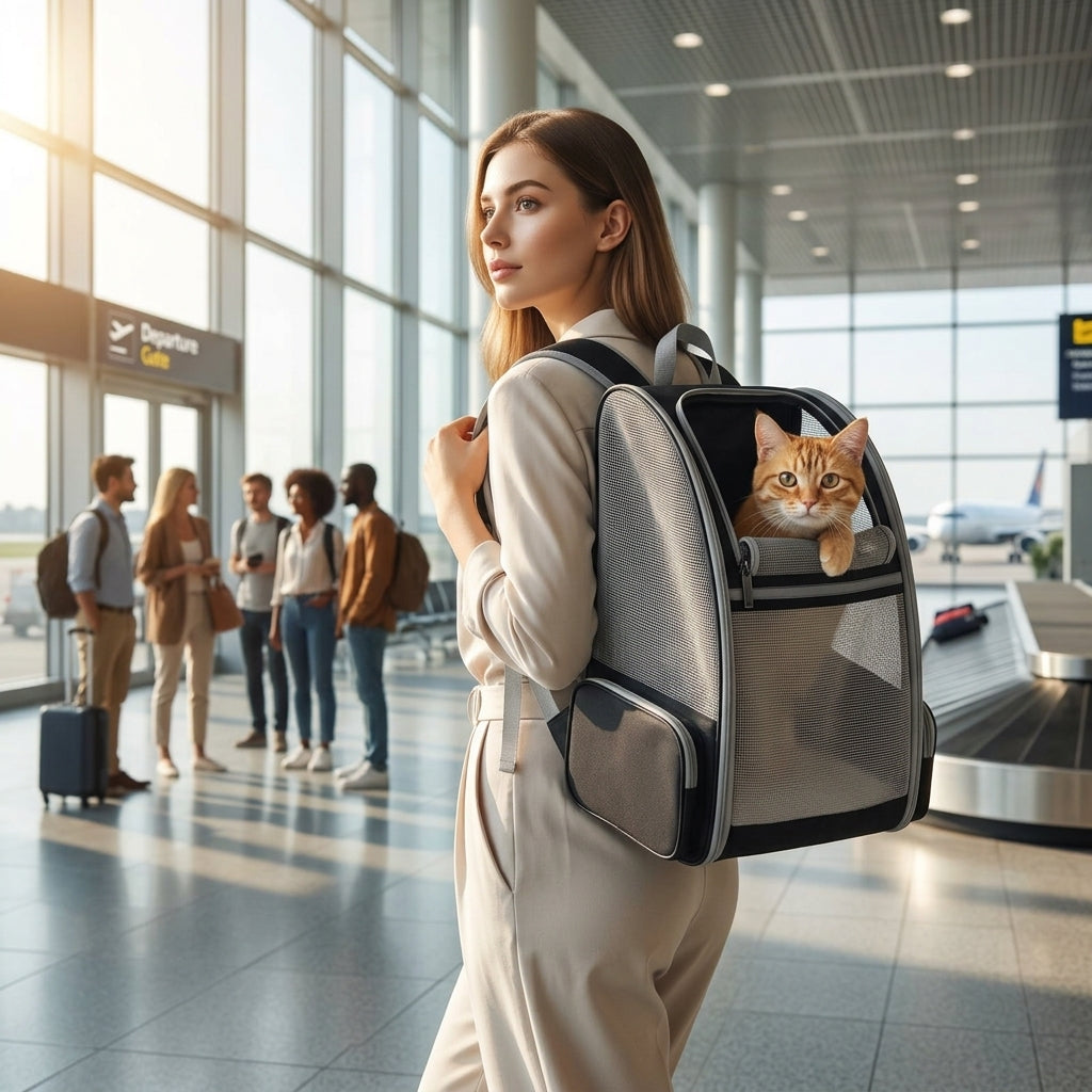 Foldable Travel Pet Carrier Backpack - Main Product Image