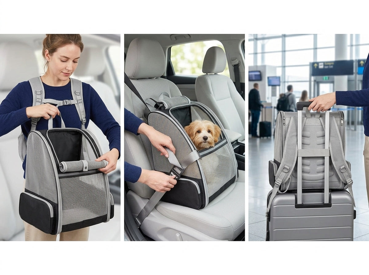 Foldable Travel Pet Carrier Backpack - Effortless Travel From Home to Destination