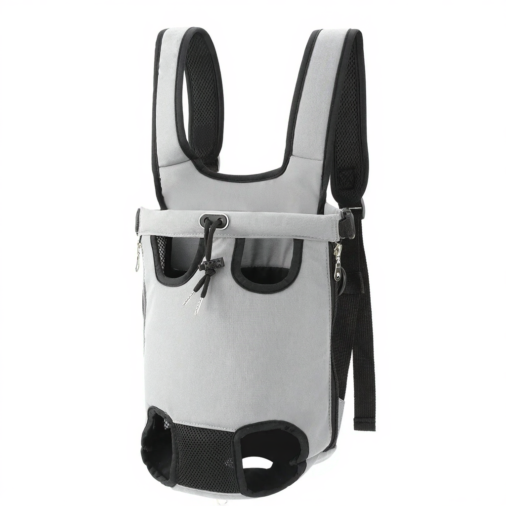 Forward-Facing Pet Carrier Backpack - Image 9|||PROMPT|||Cleaned image. Original analysis: Found 1 brand logo/emblem on the mesh material of the shoulder straps and interior padding