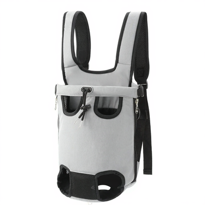 Forward-Facing Pet Carrier Backpack - Image 9|||PROMPT|||Cleaned image. Original analysis: Found 1 brand logo/emblem on the mesh material of the shoulder straps and interior padding