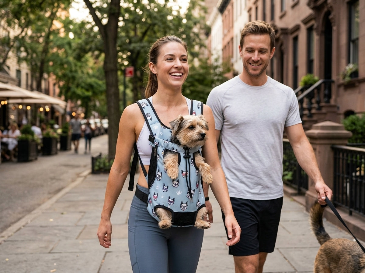 Forward-Facing Pet Carrier Backpack - Engineered for Maximum Comfort on Long Walks