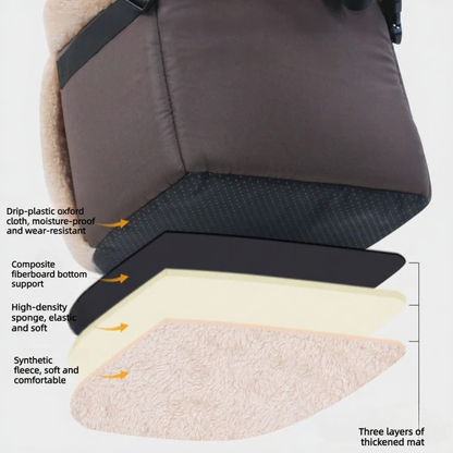 Front-Facing Hands-Free Pet Chest Carrier - Image 3|||PROMPT|||Cleaned image. Original analysis: Found 1 brand name/logo on the product - a small blue tag/label visible on the right side of the cushion