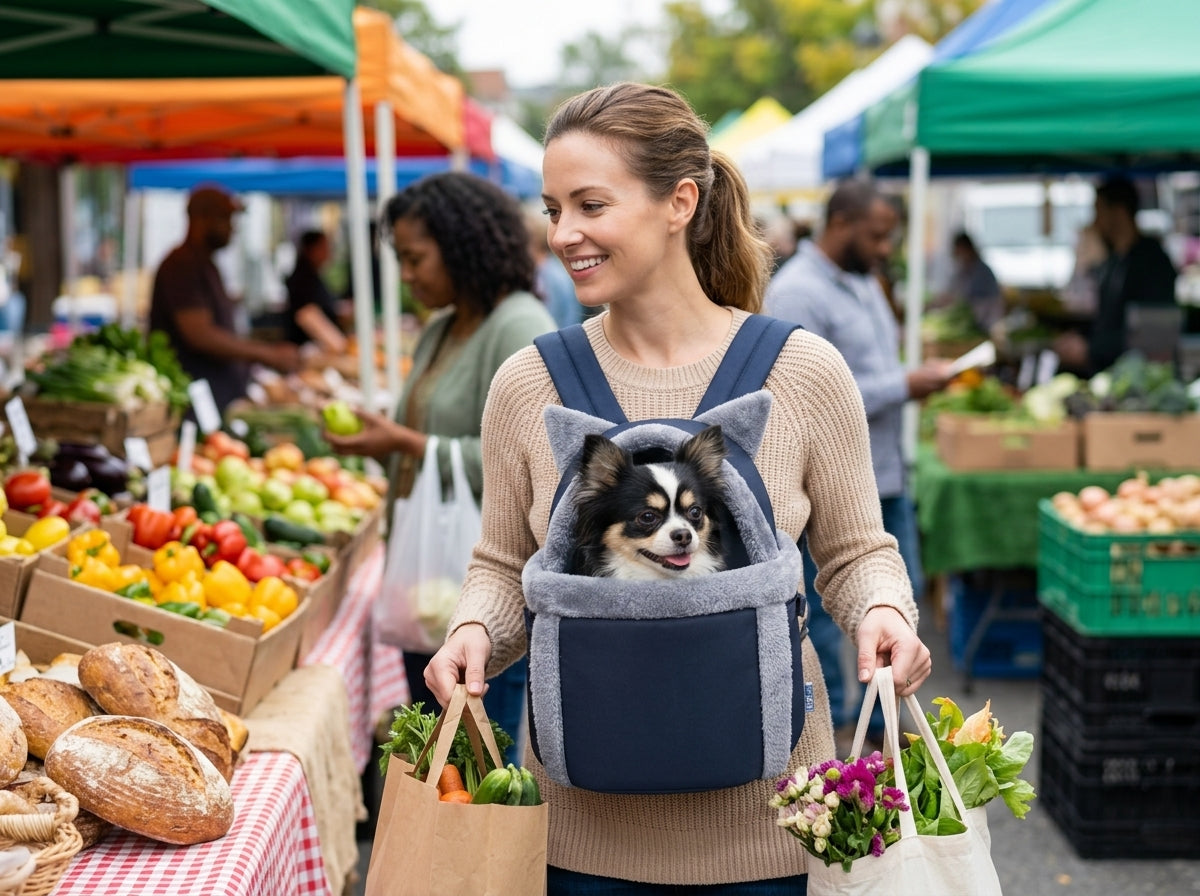 Front-Facing Hands-Free Pet Chest Carrier - Never Drop Your Pet Again