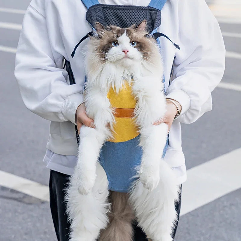 Hands-Free Canvas Pet Backpack Carrier - Image 2|||PROMPT|||Original clean product image