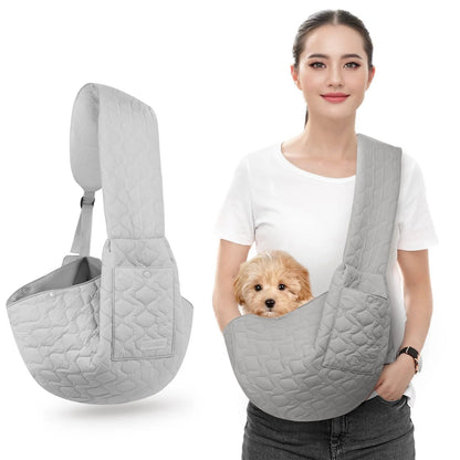 Hands-Free Dog Carrier Chest Sling - Image 6|||PROMPT|||Original clean product image