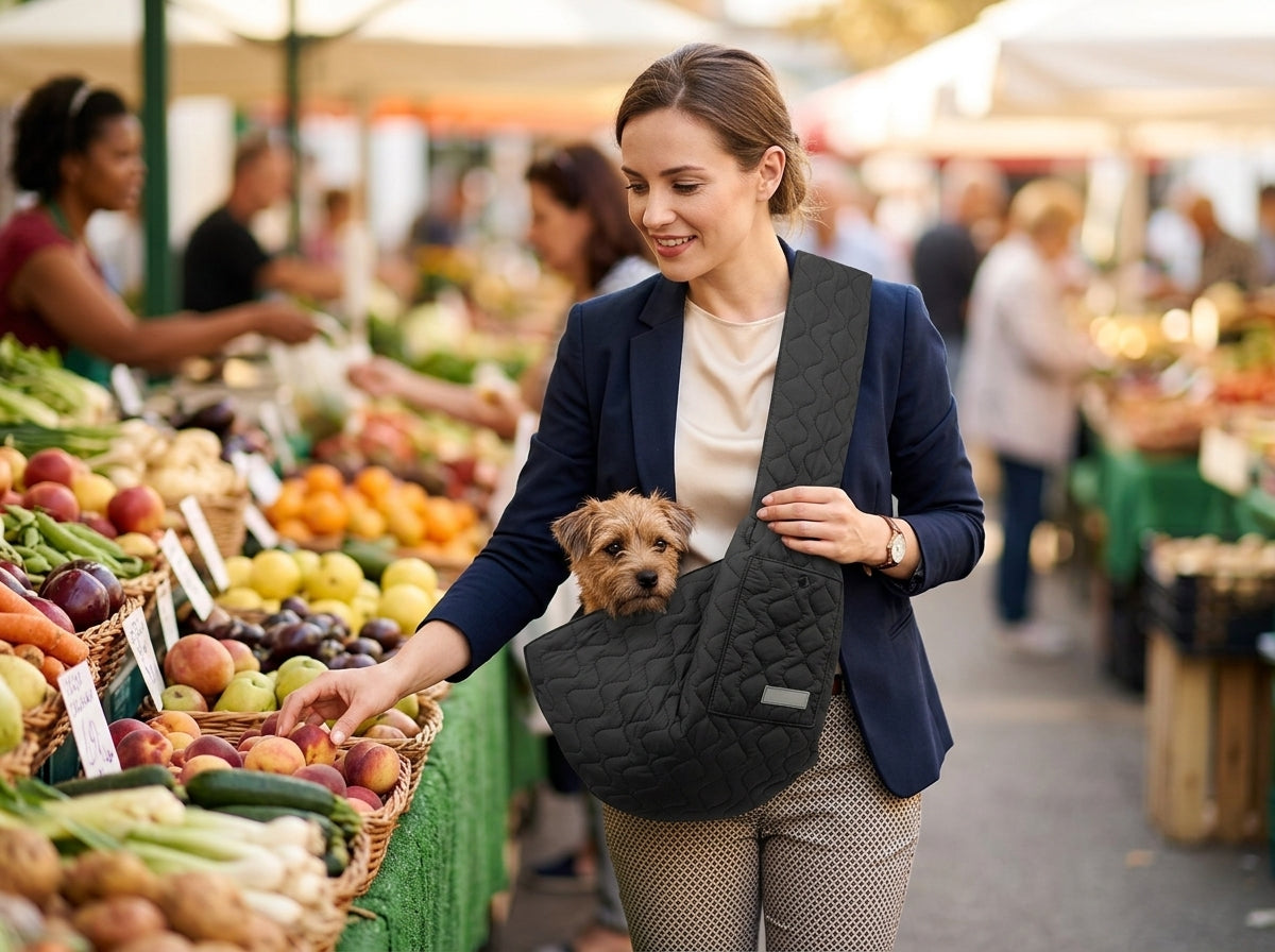 Hands-Free Dog Carrier Chest Sling - Adventures Without Tired Arms