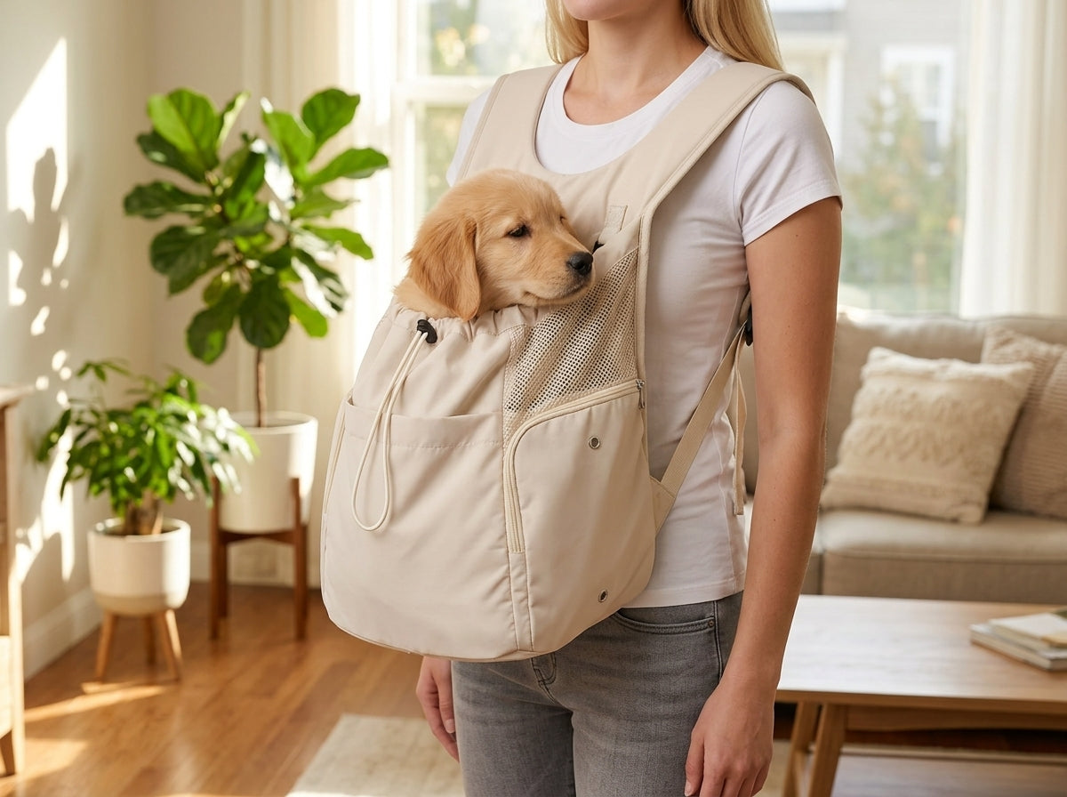 Hands-Free Front Chest Pet Carrier - Your Pet Stays Calm and Secure