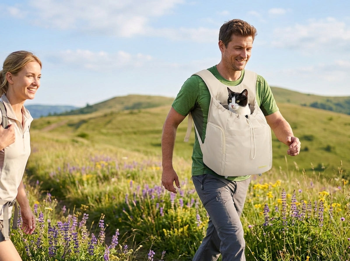 Hands-Free Front Chest Pet Carrier - Built to Last Through Every Adventure