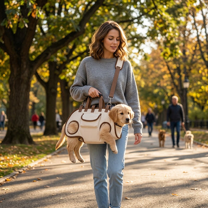 Horizontal Dog Carrier Crossbody Backpack - Main Product Image