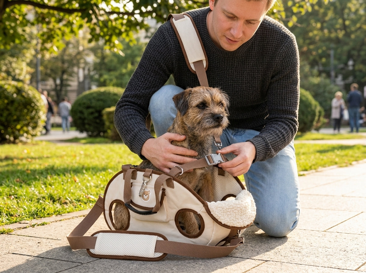 Horizontal Dog Carrier Crossbody Backpack - Perfect Fit for Every Small Dog