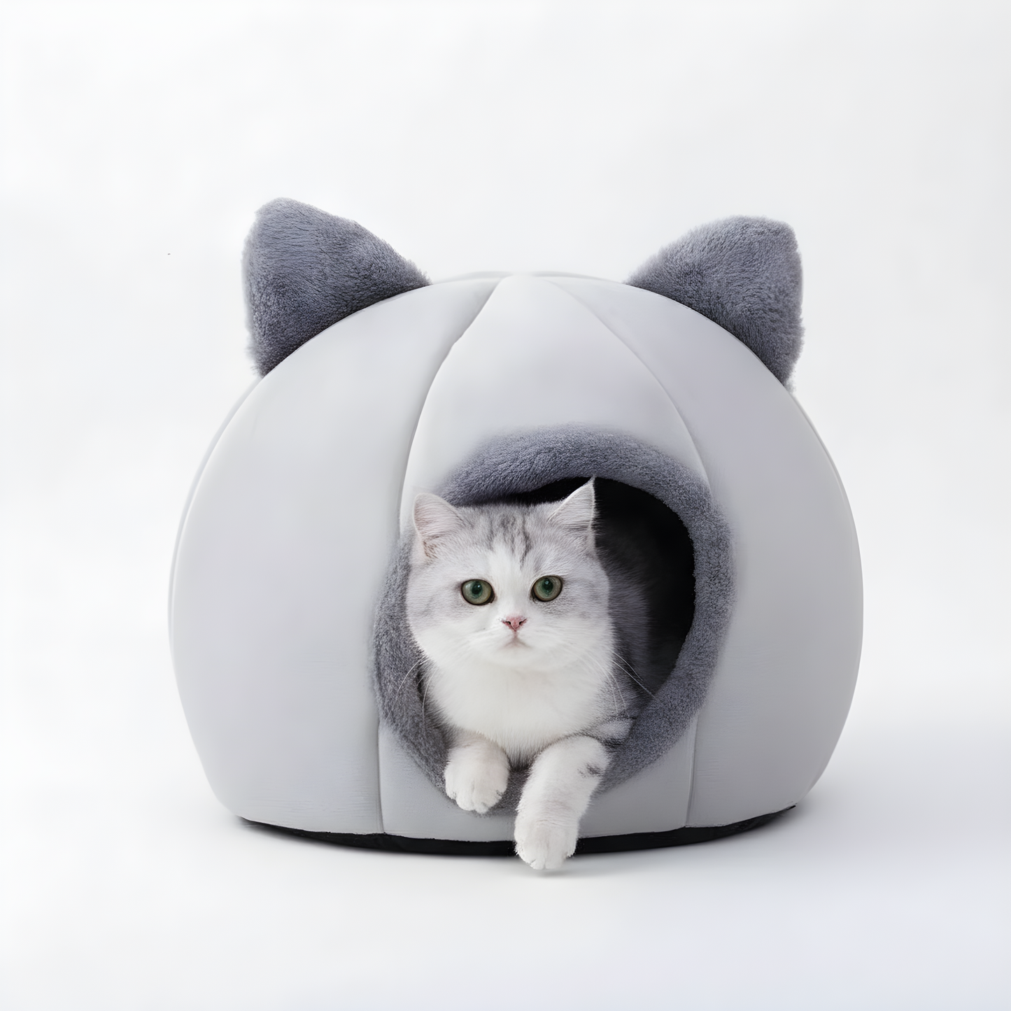 Legowisko dla kota w kształcie jaskini