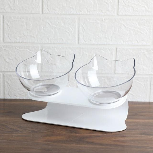 Catvera Tilted Anti-Vomiting Cat Bowl