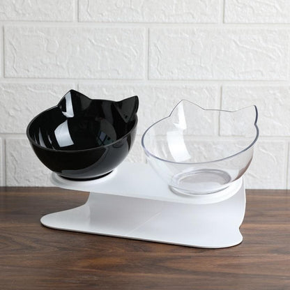 Catvera Tilted Anti-Vomiting Cat Bowl