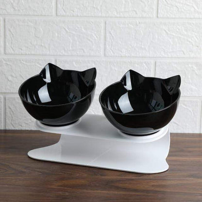 Catvera Tilted Anti-Vomiting Cat Bowl