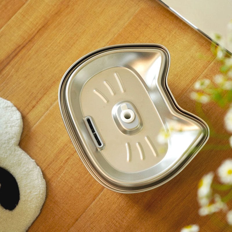 Catvera Stainless Steel Water Fountain