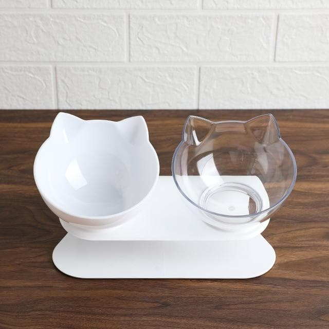 Catvera Tilted Anti-Vomiting Cat Bowl
