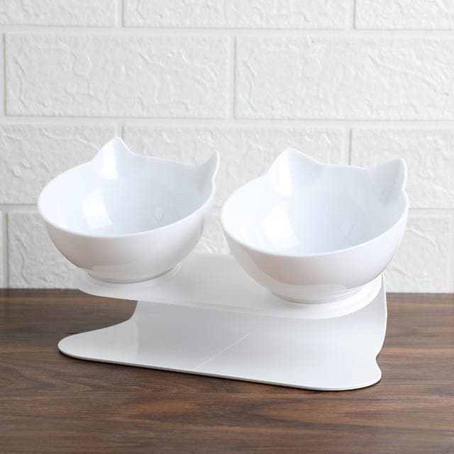 Catvera Tilted Anti-Vomiting Cat Bowl